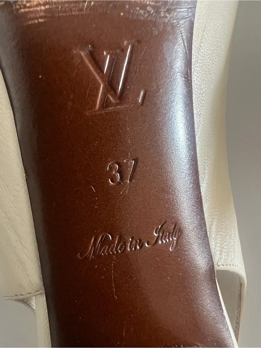 Louis Vuitton sling back Peep-Toe Heels